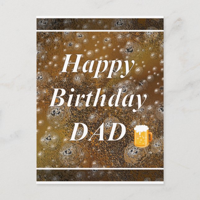 Grattis på födelsedagen PAPPA Vykort (Framsida)