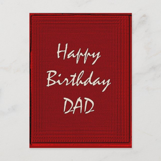 Grattis på födelsedagen Pappa Vykort (Framsida)