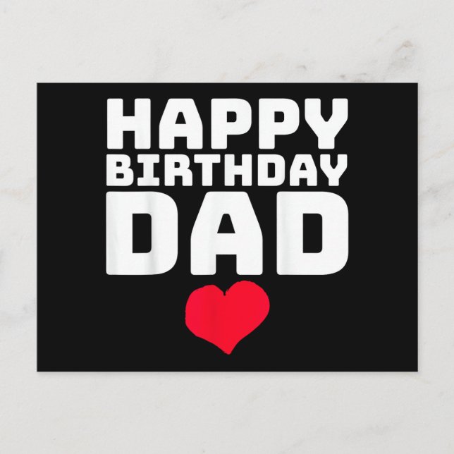 Grattis på födelsedagen pappa vykort (Framsida)