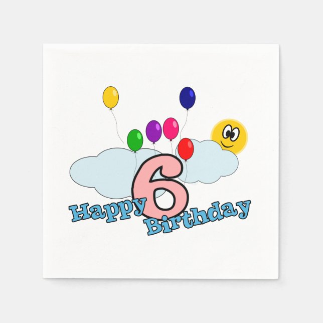 Grattis på födelsedagen pappersservett (Framsidan)