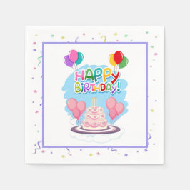 Grattis på födelsedagen pappersservett