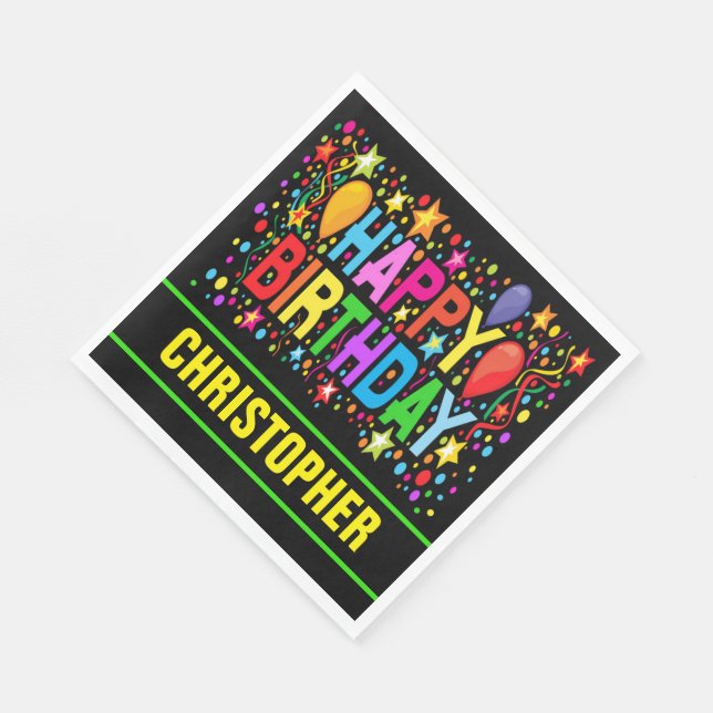 GRATTIS PÅ FÖDELSEDAGEN PAPPERSSERVETT (Hörn)