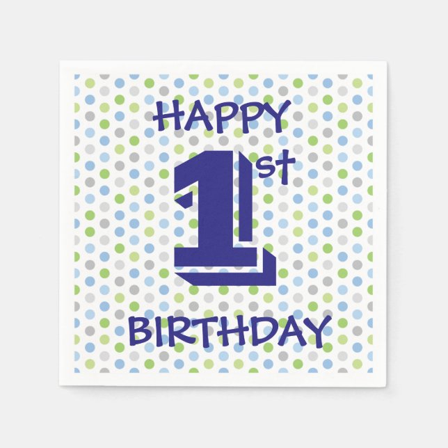 Grattis på födelsedagen pappersservett (Framsidan)