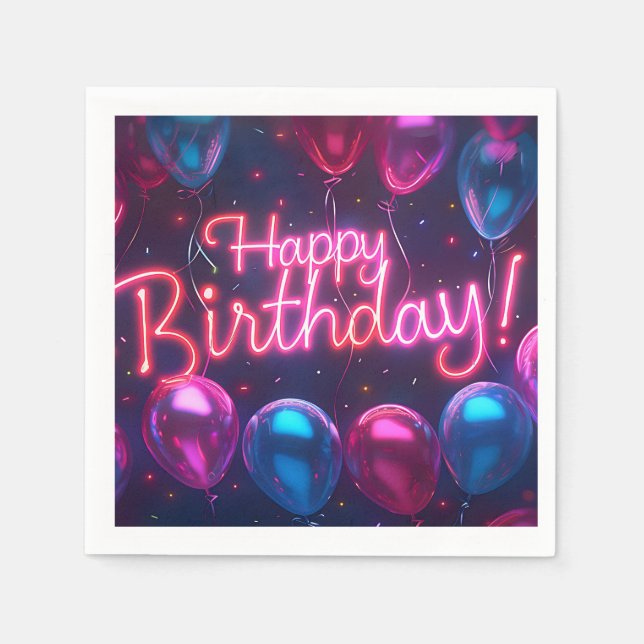 Grattis på födelsedagen Pappersservett (Framsidan)