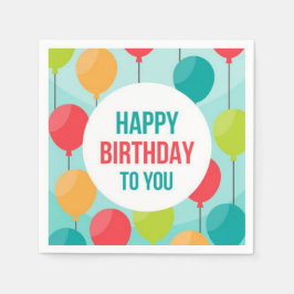 Grattis på födelsedagen pappersservett