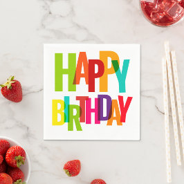 Grattis på födelsedagen pappersservett