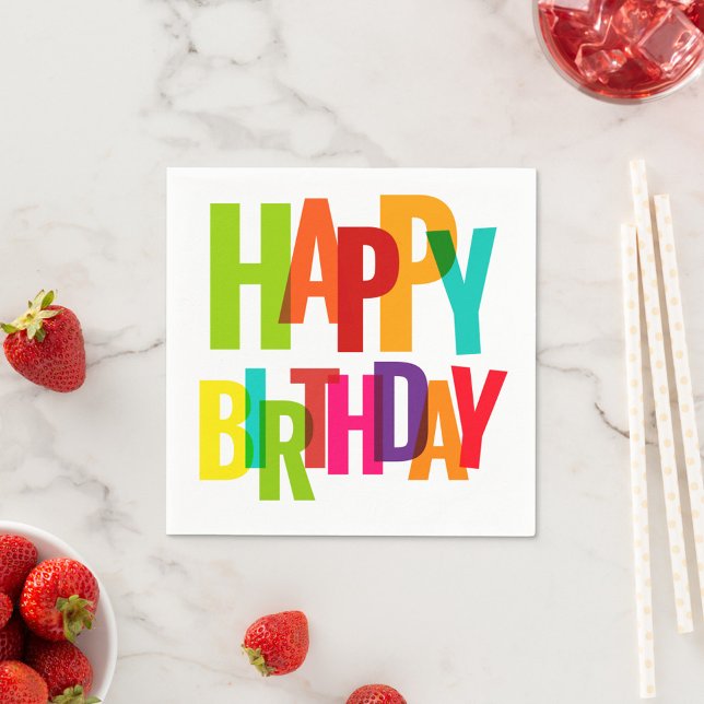 Grattis på födelsedagen pappersservett (Skapare uppladdad)