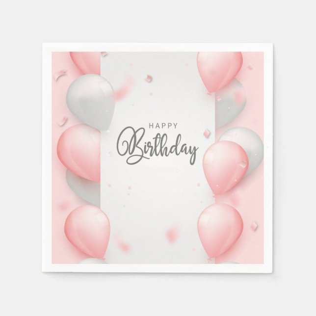 Grattis på födelsedagen pappersservett (Framsidan)