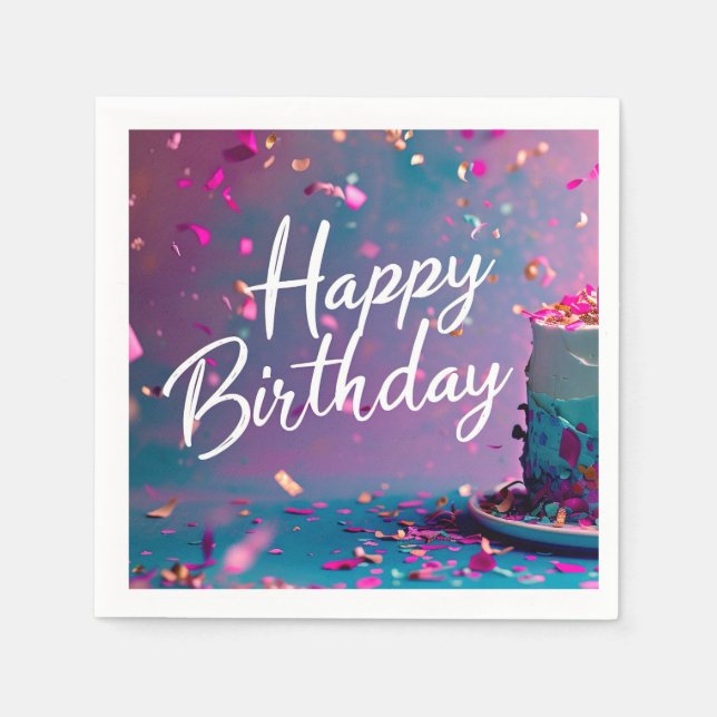 Grattis på födelsedagen Pappersservett (Framsidan)