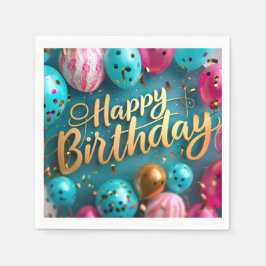 Grattis på födelsedagen Pappersservett