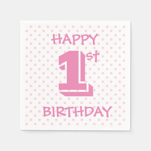 Grattis på födelsedagen pappersservett (Framsidan)
