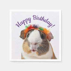 Grattis på födelsedagen - Party Animal Guinea Gris Pappersservett