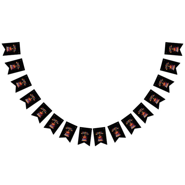 Grattis på födelsedagen Party Theme Supplies Bunti Vimplar (Alla)