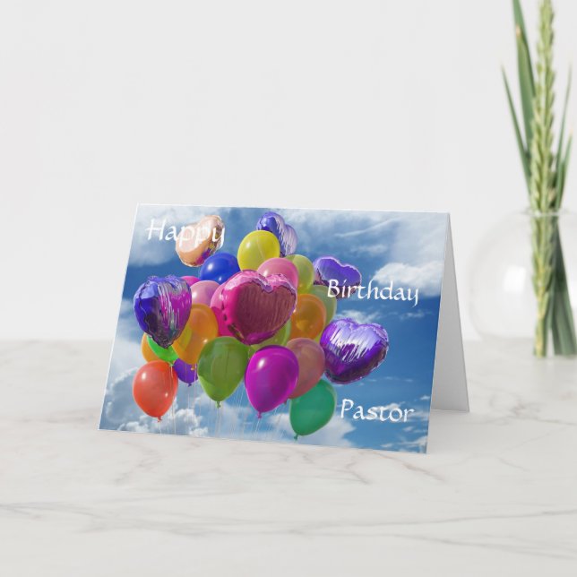 Grattis på födelsedagen Pastor Kort (Framsida)