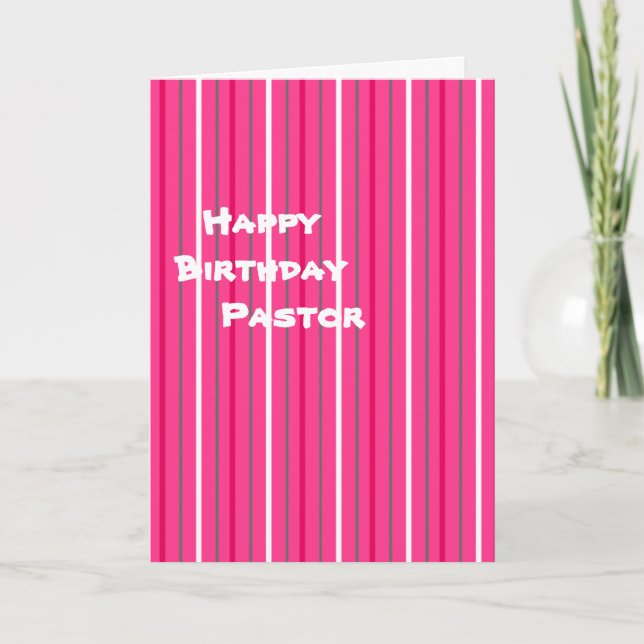 Grattis på födelsedagen Pastor Kort (Framsida)