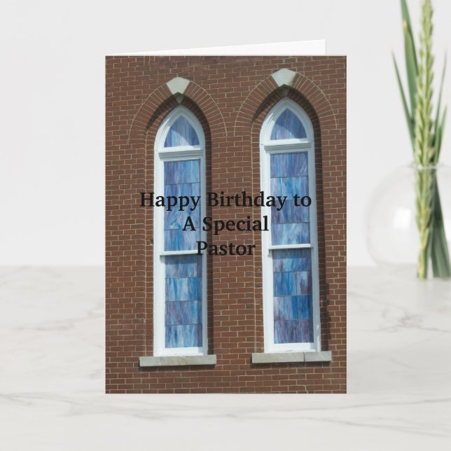 Grattis på födelsedagen PASTOR - SG-kort Kort (Framsida)