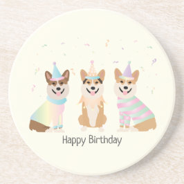Grattis på födelsedagen Pembroke Welsh Corgi Hunda Underlägg