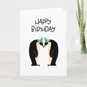 grattis på födelsedagen Penguin-kort Kort
