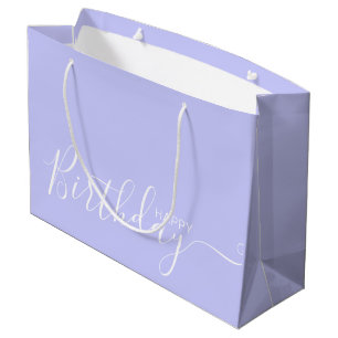 grattis på födelsedagen Periwinkle White Elegant
