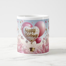 Grattis på födelsedagen - Personlig och unikt Fira Jumbo Mugg