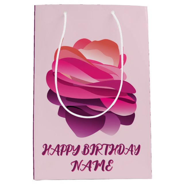 Grattis på födelsedagen personlig presentsäck (Framsidan)