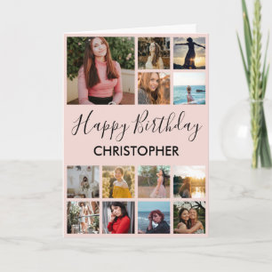 Grattis på födelsedagen Photo Collage 13 Photos Ro Kort
