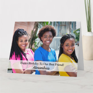 Grattis på födelsedagen Photo Girlkompis Buddy Big Kort