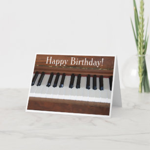 grattis på födelsedagen Piano Kort