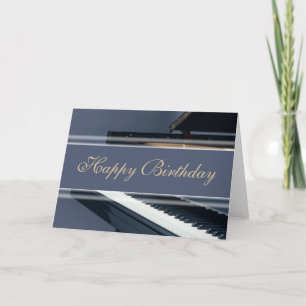 Grattis på födelsedagen - Piano Kort