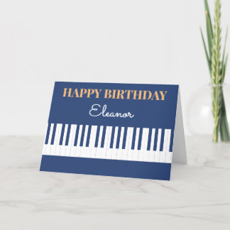 Grattis på födelsedagen Piano Nycklar Musical Tang Kort