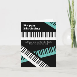 Grattis på födelsedagen Piano Tangentbordstangente Kort