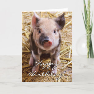 Grattis på födelsedagen Piglet Kort