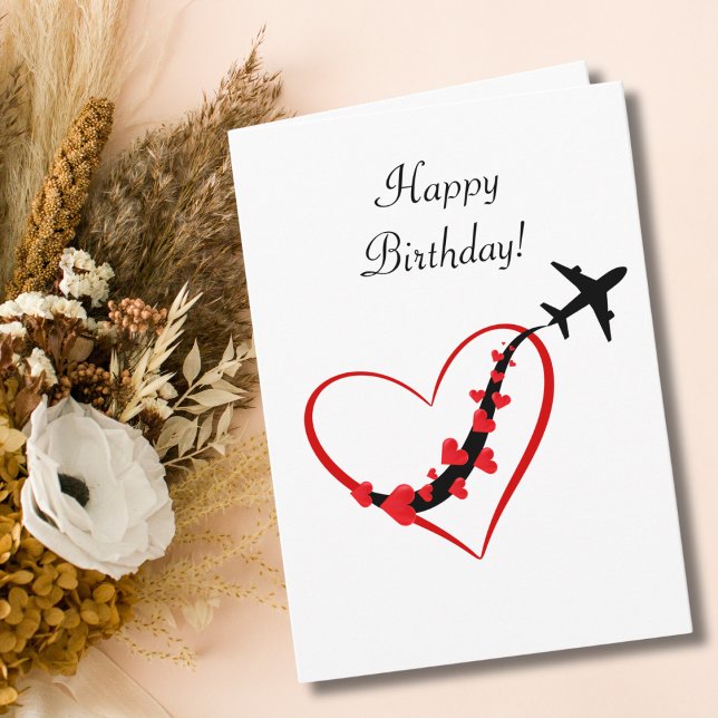 Grattis på födelsedagen Pilot Travel Airplan Heare Kort (Skapare uppladdad)