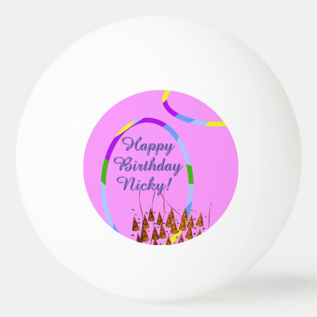 Grattis på födelsedagen pingisboll (Framsidan)