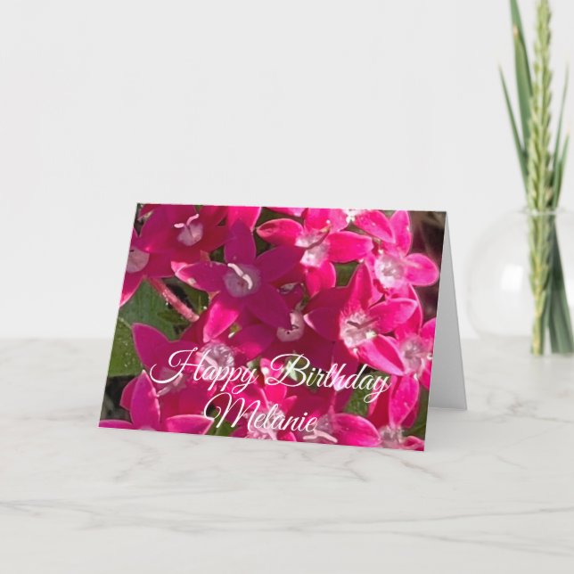 Grattis på födelsedagen Pink Pixies Kort (Framsida)