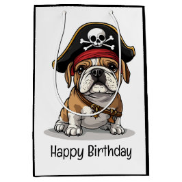 Grattis på födelsedagen Pirat English Bulldog Skul