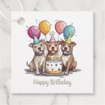 Grattis på födelsedagen Pit Bull Dogs