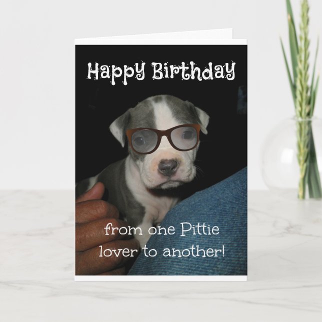Grattis på födelsedagen Pittie Kort (Framsida)