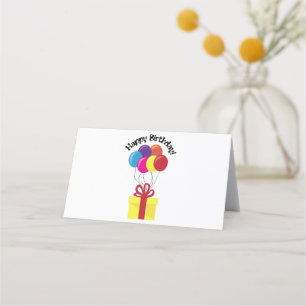 Grattis på födelsedagen! placeringskort