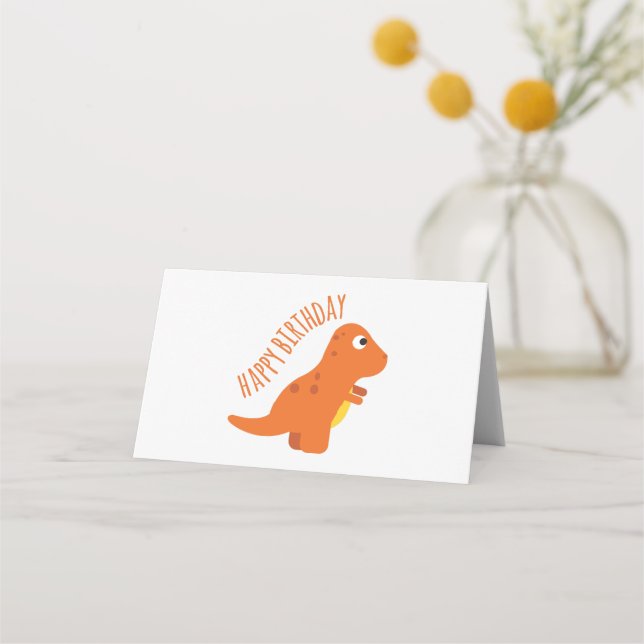 Grattis på födelsedagen placeringskort (Framsida)