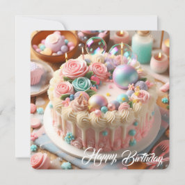 Grattis på födelsedagen-platta kort för små förelä