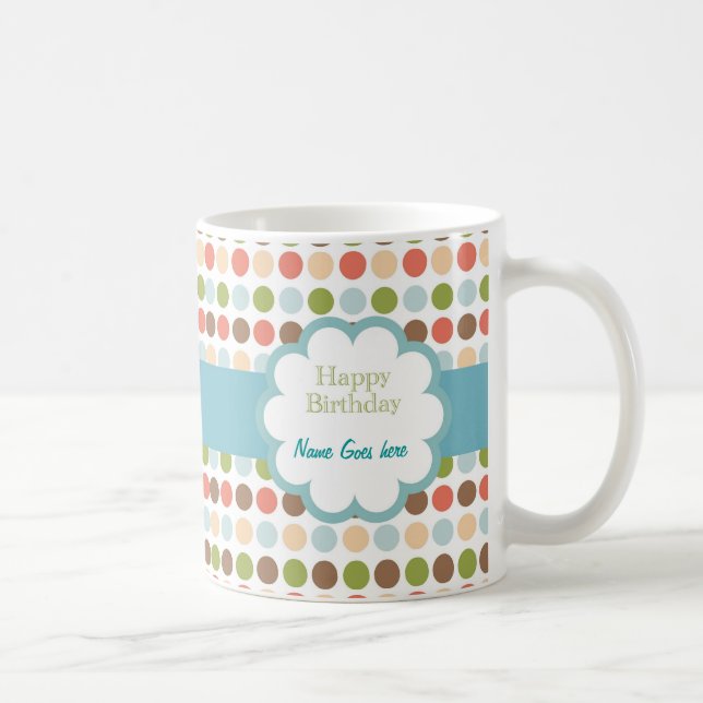 Grattis på födelsedagen (pokaen pricker), kaffemugg (Höger)