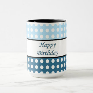 Grattis på födelsedagen Polka Dot Mugg