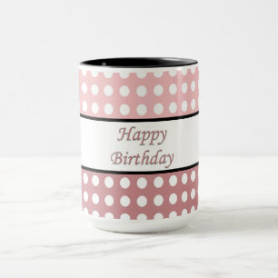 Grattis på födelsedagen Polka Dot Mugg