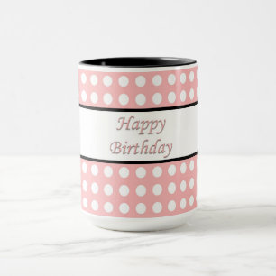 Grattis på födelsedagen Polka Dot Mugg