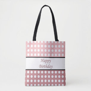 Grattis på födelsedagen Polka Dot Tygkasse