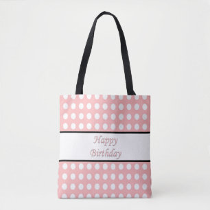 Grattis på födelsedagen Polka Dot Tygkasse