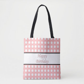 Grattis på födelsedagen Polka Dot Tygkasse