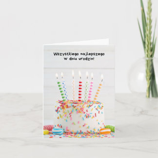 Grattis på födelsedagen, polska  kort