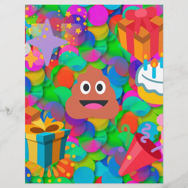 grattis på födelsedagen poop emoji (Framsida)